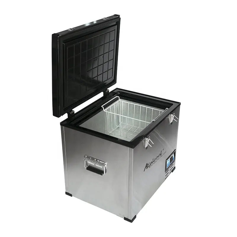 Alpicool Compressor de refrigeração de grande volume, 100 litros, geladeira, freezer, carro, material metálico