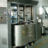 Mélangeur à pâte électrique vertical en acier inoxydable à double batte, moteur haute puissance, vitesse réglable, bol amovible pour soda et biscuits