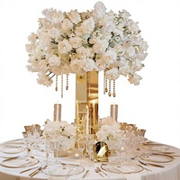 Colonne miroir carrée en acier inoxydable or et argent, décorations de table romantiques, grand centre de table pour mariage, support à fleurs