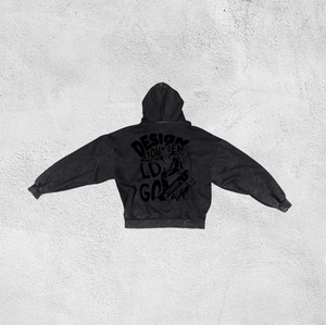 Sudaderas con capucha de gran tamaño con logotipo personalizado para hombre, Sudadera con capucha de calidad pesada con cremallera sólida bordada de estilo callejero de invierno - Product Image 5