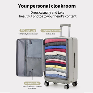 Factory Custom logo Fashion Style Lightweight Large Capacity Luggage PC Material Travel <strong>Trolly</strong> Luggage Suitcase - Product Image 5