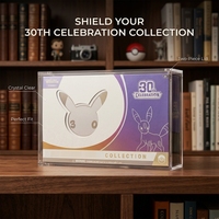 Boîte de collection transparente en acrylique pour la 30e anniversaire, étui de protection pour présentoir UPC, pour collectionneurs, vente en gros, fournisseur OEM ODM