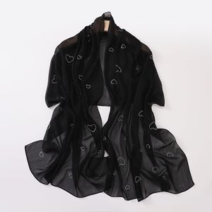 Hijab arrugado de seda de lujo New Love Hot Diamond Silver con estilo de hoja larga Multicolor Bros para vendedores de verano musulmanes - Product Image 2