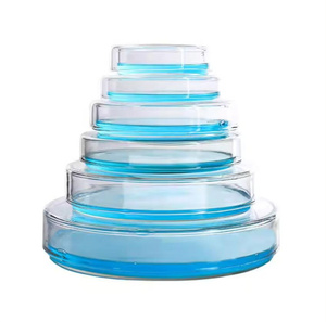 LIQUN Boîte de culture cellulaire en verre borosilicate autoclavable 90mm 100mm 120mm Boîte de Pétri en verre avec couvercles - Product Image 3