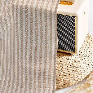 <strong>Stripe</strong> Farmhouse Kitchen <strong>Curtains</strong> 36 Inch Length Linen Blend Cafe <strong>Curtains</strong> <strong>Ticking</strong> <strong>Stripe</strong> Tier Drapes Pinstripe Semi-Sheer - Product Image 3