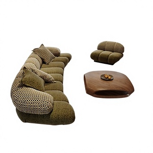 Ensemble de canapés modulaires en forme d'alien, design <span class=keywords><strong>Nawi</strong></span>, style rétro, color-block, meubles de salon, style nordique minimaliste, tissu - Product Image 3