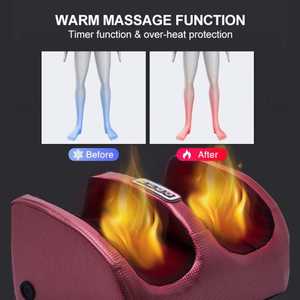 Masajeador Eléctrico para Pies y Pantorrillas con 12 Bolas de Masaje 3D, Rotación en Sentido Horario/Antihorario, Control de 4 Botones - Product Image 4