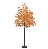 OH ARTS Arbre artificiel en érable éclairé par LED chaud pour l'extérieur, la maison, les mariages, la récolte d'automne, fonctionne sur piles ou USB, arbre décoratif de simulation