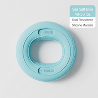 Anneau de préhension en silicone pour cadeau, double résistance, renforceur de force de préhension pour la rééducation physique et le soulagement du stress, plusieurs couleurs