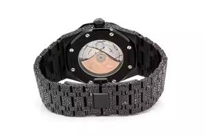 Relojes de diamantes para hombre de la mejor calidad al por mayor, Correa dorada brillante de lujo con acabado superficial liso para uso informal de negocios - Product Image 4