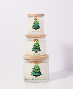 Bougies de Noël les plus vendues-Bougies en cire de soja comme cadeaux avec logo personnel et couvercle en <span class=keywords><strong>bois</strong></span> pour la décoration de la maison - Product Image 2
