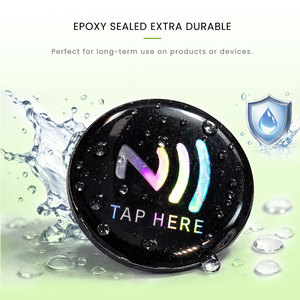 Etiqueta NFC programable de 30 mm y 13.56mhz para reseñas de Google, <span class=keywords><strong>Instagram</strong></span>, <span class=keywords><strong>Facebook</strong></span>, redes sociales, etiqueta epoxi para reseñas de Google - Product Image 4