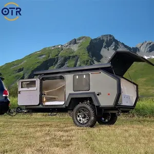 Cheap Factory Price Chinese Manufacturer Folding Mobile Black Camper Trailer C E Bell Bay Port