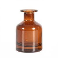 Bouteille diffuseur en verre brun 150 ml/5 oz vide rechargeable, récipient d'aromathérapie pour huiles essentielles, ensembles de verre estampé or DIY