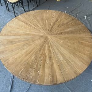 Muebles de Comedor, Mesa de Comedor Redonda con Pedestal Cónico de Madera Maciza Minimalista para 8 Personas, Esstisch, Muebles Metálicos para Restaurante y Hogar - Product Image 4