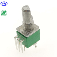 Personalizado 9mm RK097 RV097 montaje en PCB vertical 10K 20K 50k 100k 500K potenciómetro de interruptor giratorio con interruptor
