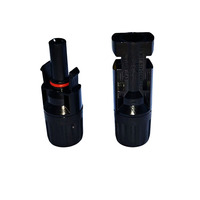 Conector de Cable Fotovoltaico MCX DC, Adaptador Impermeable para Panel Solar, Contactos de Cobre, Material de Estaño, 30A, IP67, Carcasa de PC