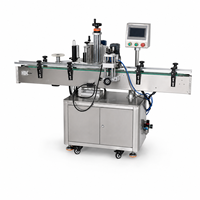 Machine d'étiquetage automatique DEEPACK pour bouteilles rondes, étiqueteuse autocollante pour bouteilles, bocaux et contenants