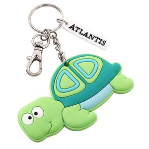 Custom Design 2D Soft PVC Rubber <b>Keychain</b> with Silk Screen Printed Logo <b>Personalized</b> 3D Custom Shape Key Ring for Events - Product Image 5