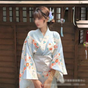 2025 estilo japonés Kimono tradicional Casual Samurai mujeres señoras Geisha <span class=keywords><strong>Haori</strong></span> Yukata <span class=keywords><strong>ropa</strong></span> suelta Vintage Kimono Robe - Product Image 6