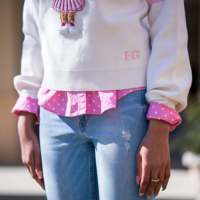 Fabricant personnalisé Preppy Bear Chenille Patch à manches longues Hiver Automne Femmes Pull Chandails en tricot