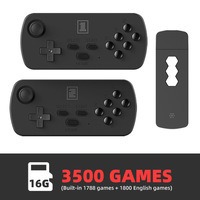 Super Arcade Y3 Mini USB Game Stick Console de jeux vidéo 4K avec 3500 jeux classiques intégrés Lecteur rétro Double manette sans fil