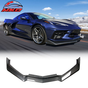 Protector de Parachoques Delantero para Chevy Corvette C8 2020-2025, Alerón ABS de 5 Piezas con Impresión de Fibra de Carbono, Difusor, Protector de Mentón - Product Image 1