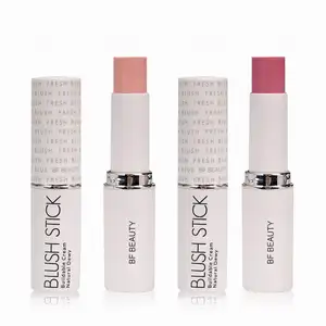 Vegan Multi Brand 3 Color Baked Tint Blush Makeup Blush Stick Metal Private Label Nudies Fresh Cream Blush Stick