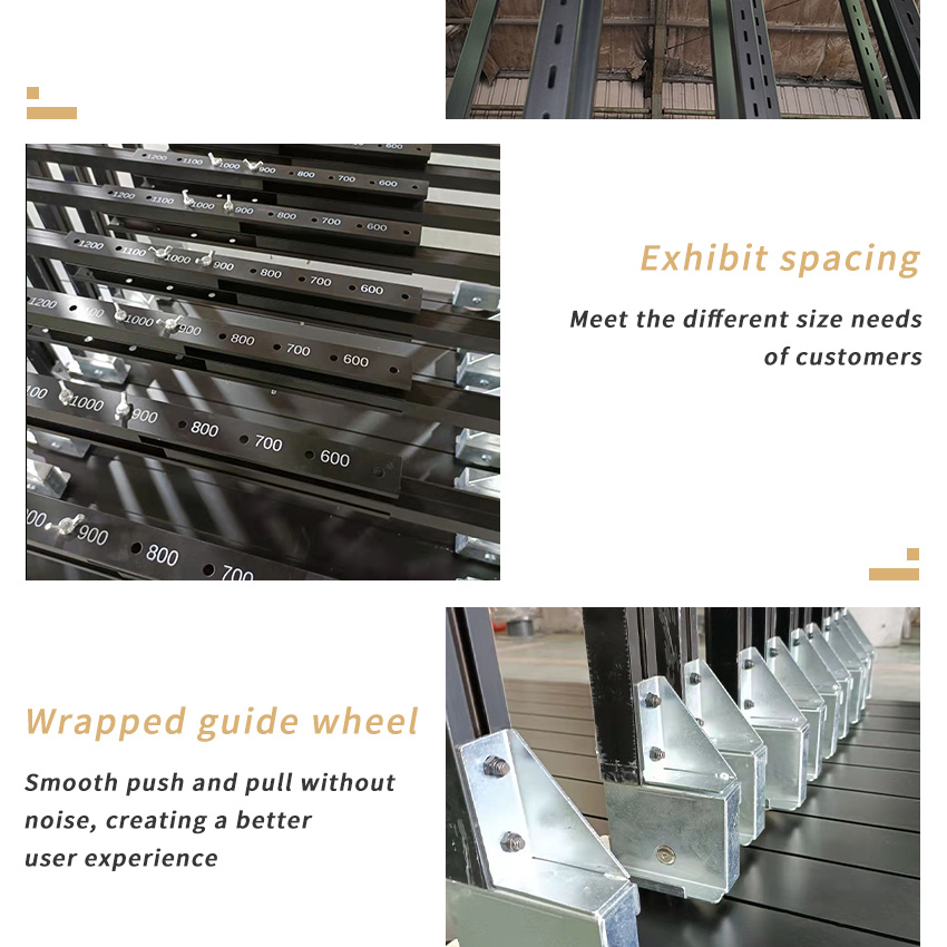 Sliding Tiles Display Rack Stone Granite For Exhibition Marble Ceramic Calacatta Sintered Stone Panel Slab Slider Display Rack