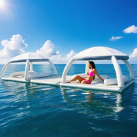 Plateforme flottante gonflable en PVC pour piscine, quai de jeu aquatique, équipement de jeu aquatique, plateforme gonflable pour jet ski, plateforme gonflable pour yachts