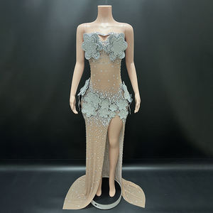 Нованс Y5005 Китай оптовая продажа одежды шикарные и Гламурные вечерние платья Роскошные свадебные с высоким разрезом сексуальное элегантное женское платье для выпускного вечера - Product Image 2