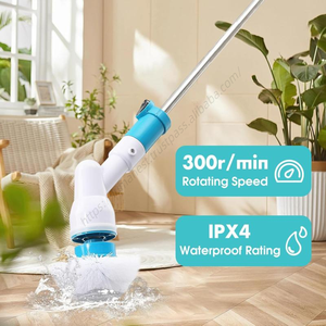 Brosse de nettoyage de salle de bain en gros, brosse à main à long manche, rotation automatique, brosses rétractables - Product Image 5