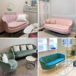 Canapé en velours d'agneau Nordic Living Room Home Small Apartment Clothing Store Beauty Salon Negotiation Sofa - Product Image 6