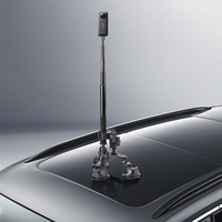 Nuevo kit de soporte con ventosa para coche con adaptador de bola invisible para palo selfie para accesorios de cámara de acción Insta360 X4 X3
