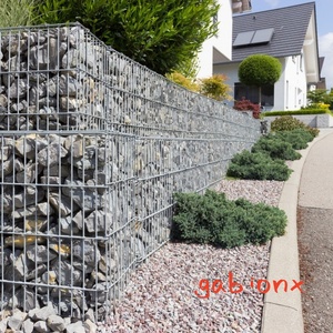 Fournisseur d'usine Mur antirouille en fer de haute qualité Galvanisé Boîte de gabions soudée <span class=keywords><strong>Cage</strong></span> en pierre Mur de maille 200x100x30cm