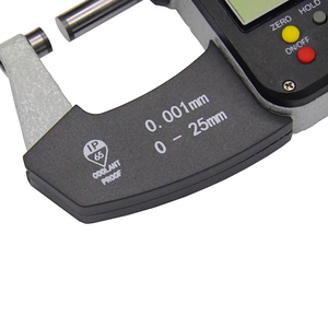 IP65 kỹ thuật số micromet Caliper Gauge Meter 0-25 mét màn hình lớn với Carbide 0.001 Mét Công cụ đo lường micromet công cụ - Product Image 2