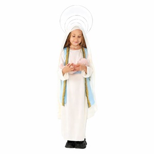 Costume da <span class=keywords><strong>Madonna</strong></span> Medievale per Bambine - Abito per Cosplay Pasquale e Spettacoli Teatrali per Bambini - Product Image 5