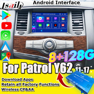Lsailt <span class=keywords><strong>Android</strong></span> 13 8 gam không dây Carplay <span class=keywords><strong>Android</strong></span> thông tin giải trí mô-đun với netflx, Google Play cho Nissan tuần tra Y62 - Product Image 2