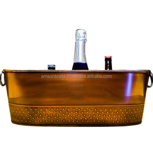 Cuve à vin en métal pour bar Cuve à vin en métal de haute qualité Design pointillé en relief Boisson anti-fuite - Product Image 5