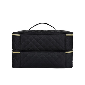 Organisateur de vernis à ongles avec fermeture éclair, double couche, sac de rangement en polyester pour outils de manucure, grande trousse de transport pour 40 flacons - Product Image 6