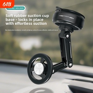 Nouveau support de téléphone pour voiture modèle 028, fixation magnétique puissante, base de navigation pliable à ventouse pour tableau de bord avant - Product Image 5