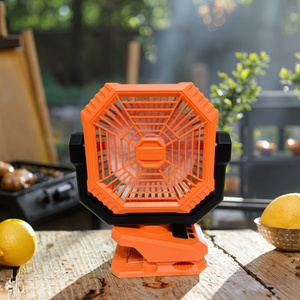 Ventilador Portátil Multifuncional Recargable por USB de 8000mAh con Luz, para Hogar, Auto, Hotel, Camping, Larga Duración de Batería, Tres Velocidades, Plástico - Product Image 2