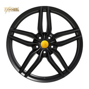 FXWHEEL Custom Noir <span class=keywords><strong>Roue</strong></span> Forgée à 5 Rayons Jaune <span class=keywords><strong>Centre</strong></span> 17-26 Pouces 5x112 5x1143 5x120 Fit <span class=keywords><strong>Audi</strong></span> <span class=keywords><strong>A4</strong></span> BMW Série 3 Mercedes Classe C - Product Image 1