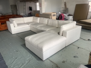 आधुनिक लक्जरी सफेद नीचे क्लाउड सोफा बिस्तर यू आकार मॉड्यूलर क्लाउड सोफे - Product Image 5