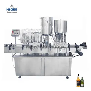 Higee Full Automatic Alcoholic Bitters And Gin Filling Capping Machine Production Line