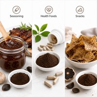 LCHBIO Factory Bulk Herbal Extract Black Garlic Powder Spray Dried VC Fermented Natural Low Temperature Dried Fine Dark Brown