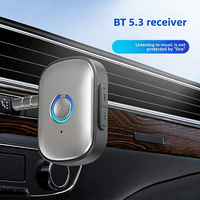 Nouveau récepteur BT 5.3 pour voiture, adaptateur audio BT, kit mains libres, récepteur BT pour voiture avec prise audio AUX 3,5 mm