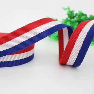 Sac de toile avec sangle en <span class=keywords><strong>coton</strong></span> <span class=keywords><strong>sergé</strong></span>, 2 mètres de <span class=keywords><strong>30mm</strong></span> de large et épais, rayures intercalaires, décoration pour chaussures et chapeaux - Product Image 2