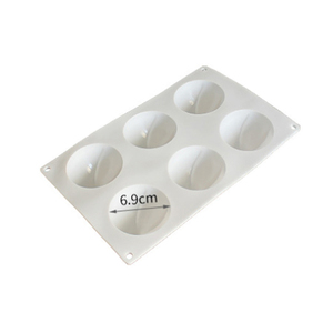 Moule à gâteau en silicone Darklight à 6 cavités en forme de chapeau de Noël, logo personnalisé, design créatif pour boulangerie, pâtisserie française, outils de cuisson - Product Image 4