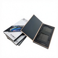 Boîte magnétique personnalisée en forme de livre avec matériaux recyclés pour téléphone portable et lunettes intelligentes, emballage écologique haut de gamme